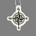 Paper Air Freshener Tag W/ Tab - Compass (Directional)